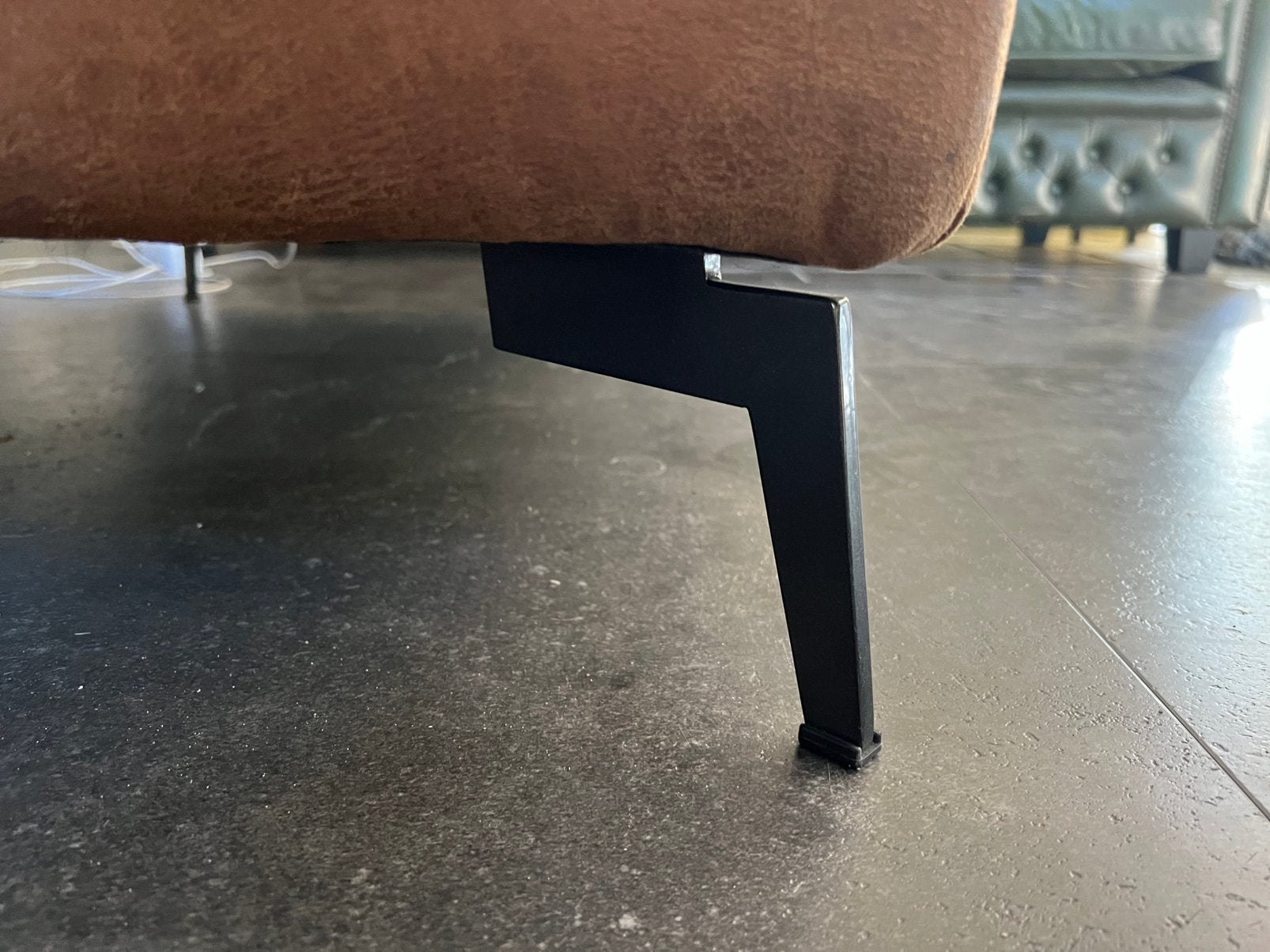 Eco leren hocker, Ophalen, Zo goed als nieuw, Rechthoekig, 75 tot 100 cm