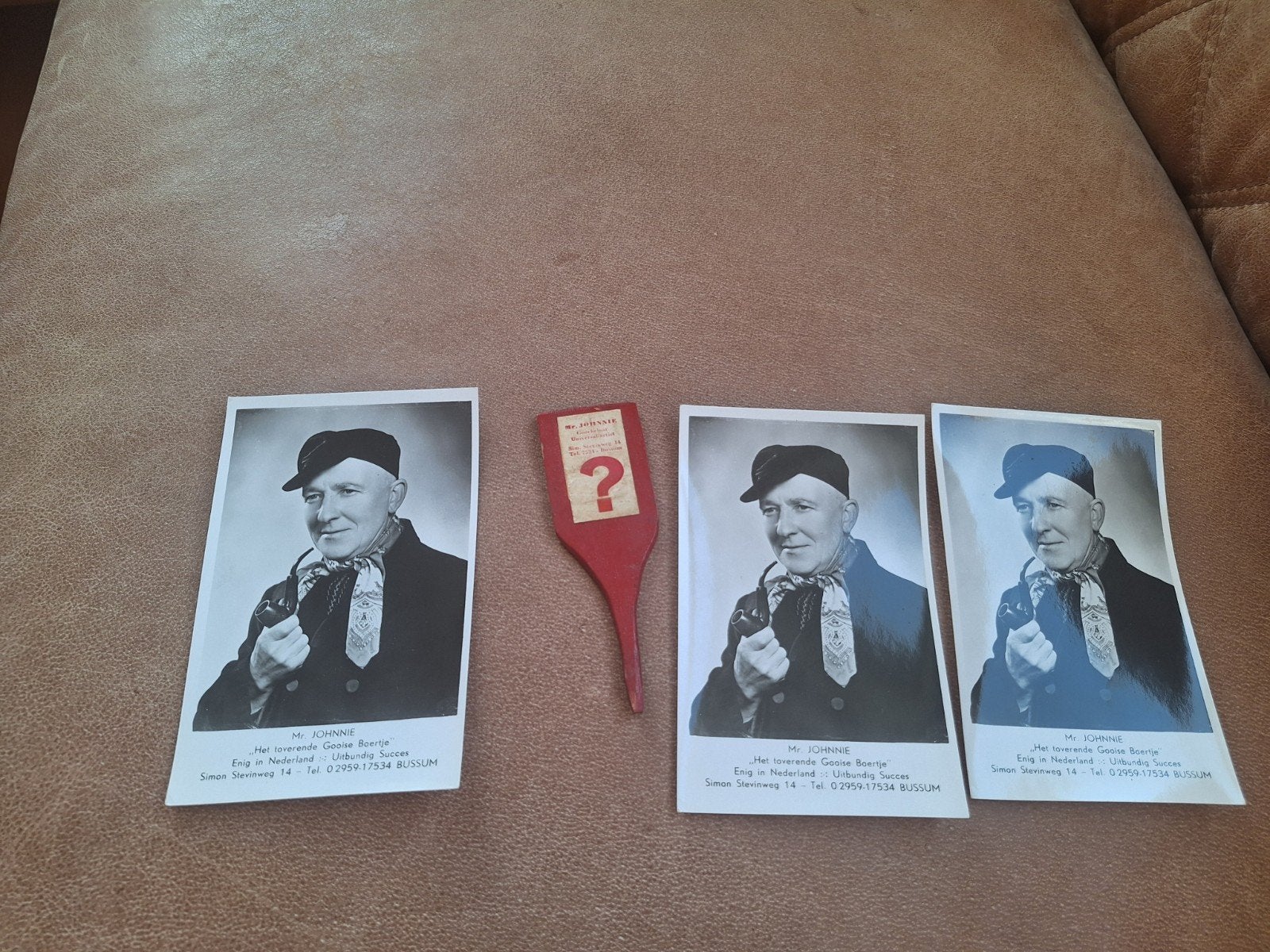 3x Oude Foto's 'Mr. Johnnie' - Uniek en Zeldzaam, Foto, Ophalen of Verzenden, Zo goed als nieuw, Voor 1940