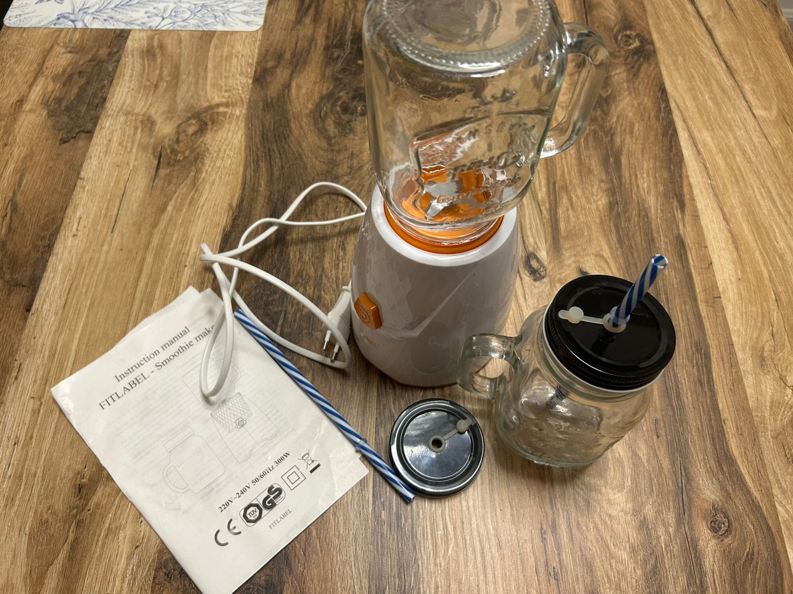 Compleet Fitlabel smoothie maker met twee glazen potten, Ophalen of Verzenden, Zo goed als nieuw