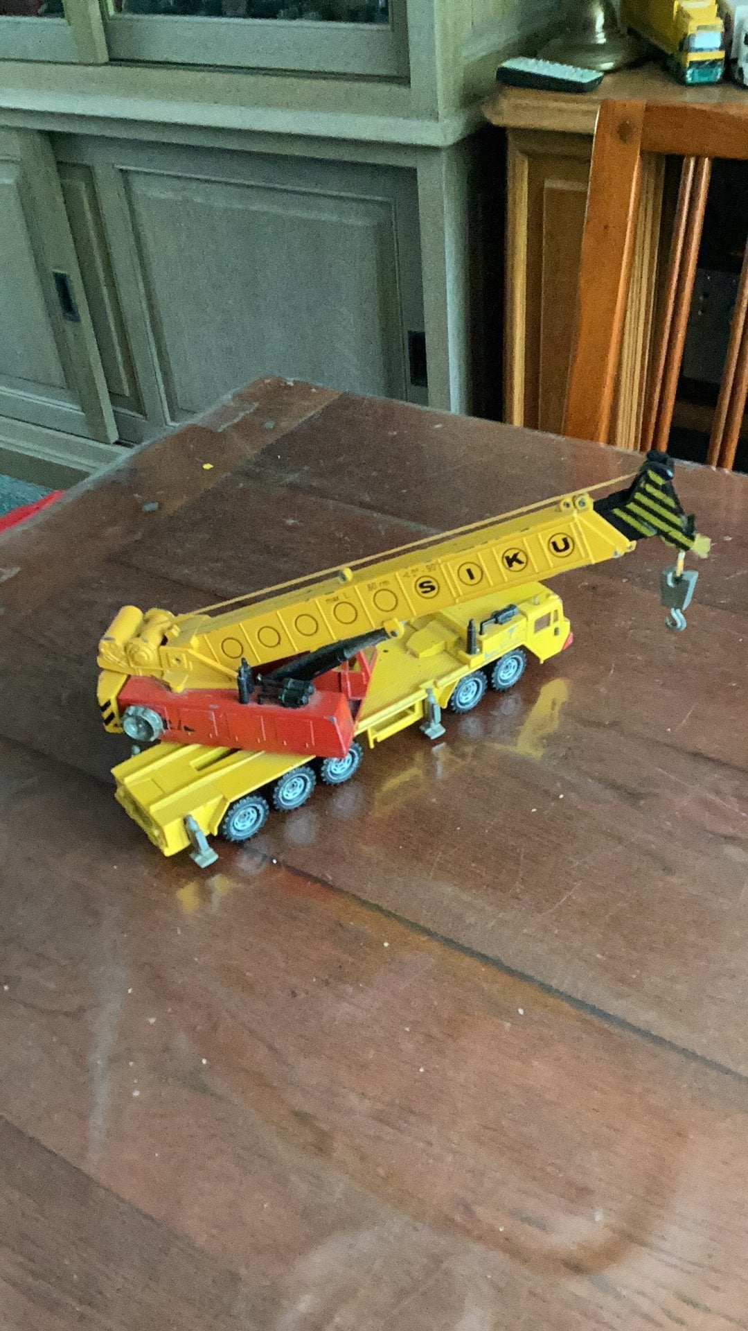 Siku 5 assige kraanwagen, Ophalen of Verzenden, Gebruikt, Hijskraan, Tractor of Landbouw, SIKU