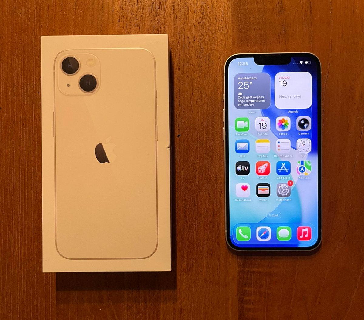 Apple Iphone 13 | Goede staat! | Batterij 100% | DS Telecom, 128 GB, Wit, IPhone 13, Ophalen of Verzenden