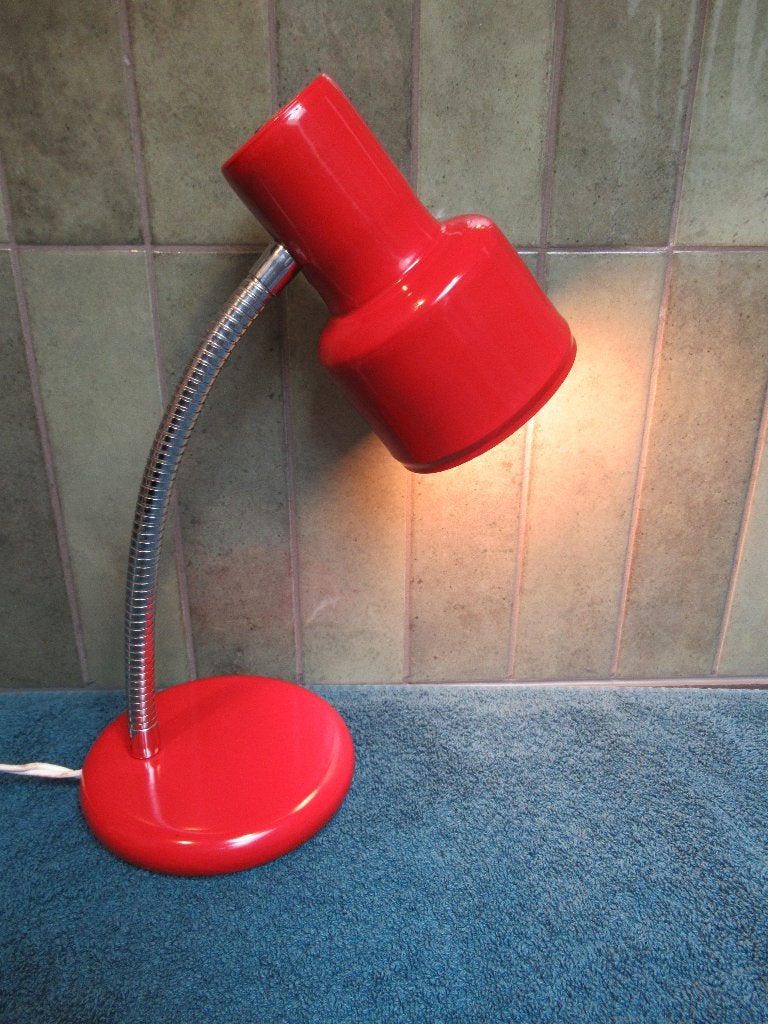 Vintage Retro Anvia Tafellamp Bureaulamp gerestaureerd., Ophalen of Verzenden, Huis en Inrichting