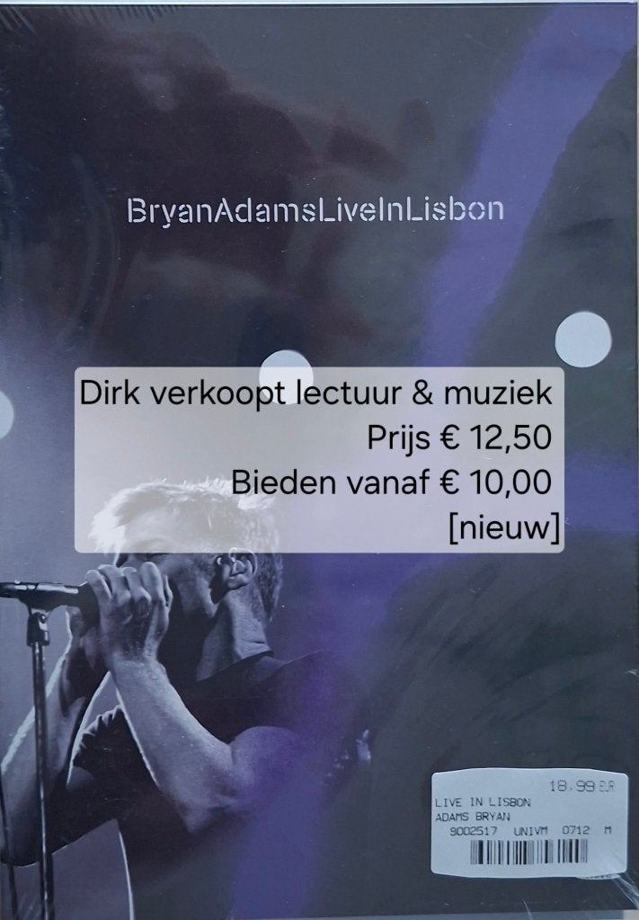 Nieuwe DVD: Bryan Adams; Live in Lisbon 92003, UK), Cd's en Dvd's, Engels, Alle leeftijden, Ophalen of Verzenden, Concert