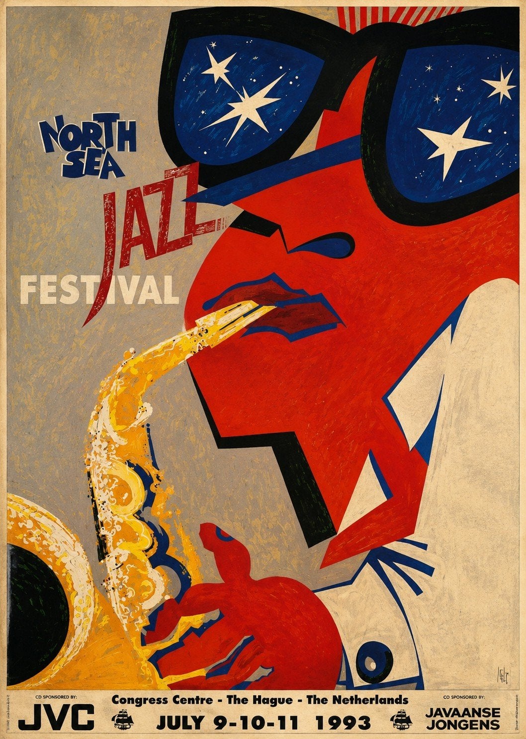 North Sea Jazz Festival 1993 Poster - Uniek verzamelobject, Rechthoekig Staand, Nieuw, Ophalen of Verzenden, A1 t/m A3