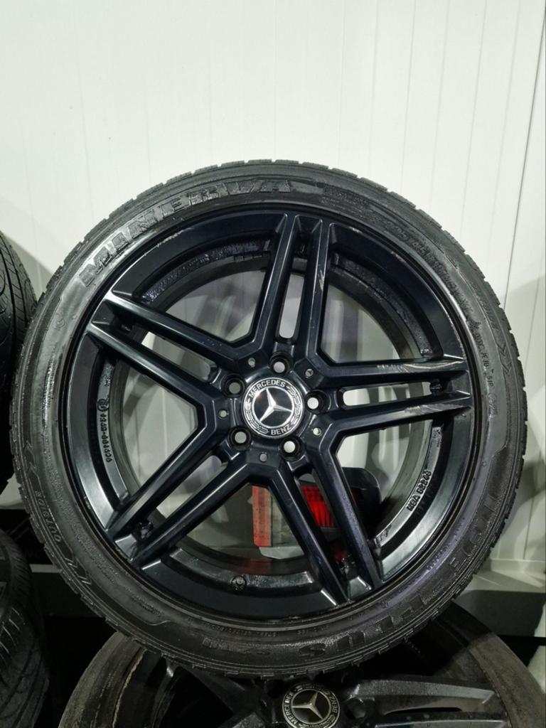 Mercedes A B C CLA Klasse Velgen en Winterbanden Set, Auto-onderdelen, Banden en Velgen, 18 inch, Banden en Velgen, 225 mm, Winterbanden