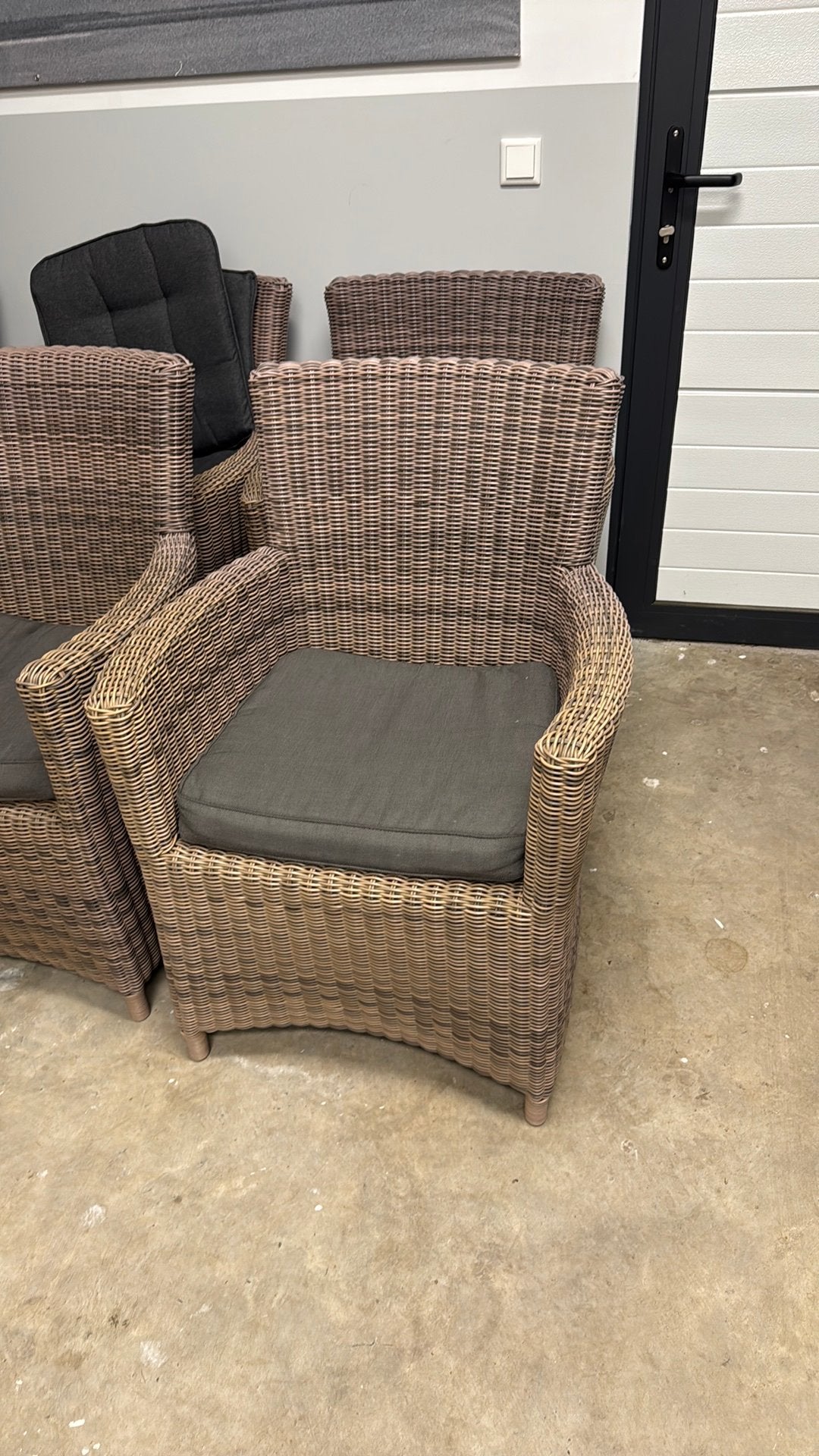 Borek Nova  wicker dining chair, Ophalen, Gebruikt, Wicker