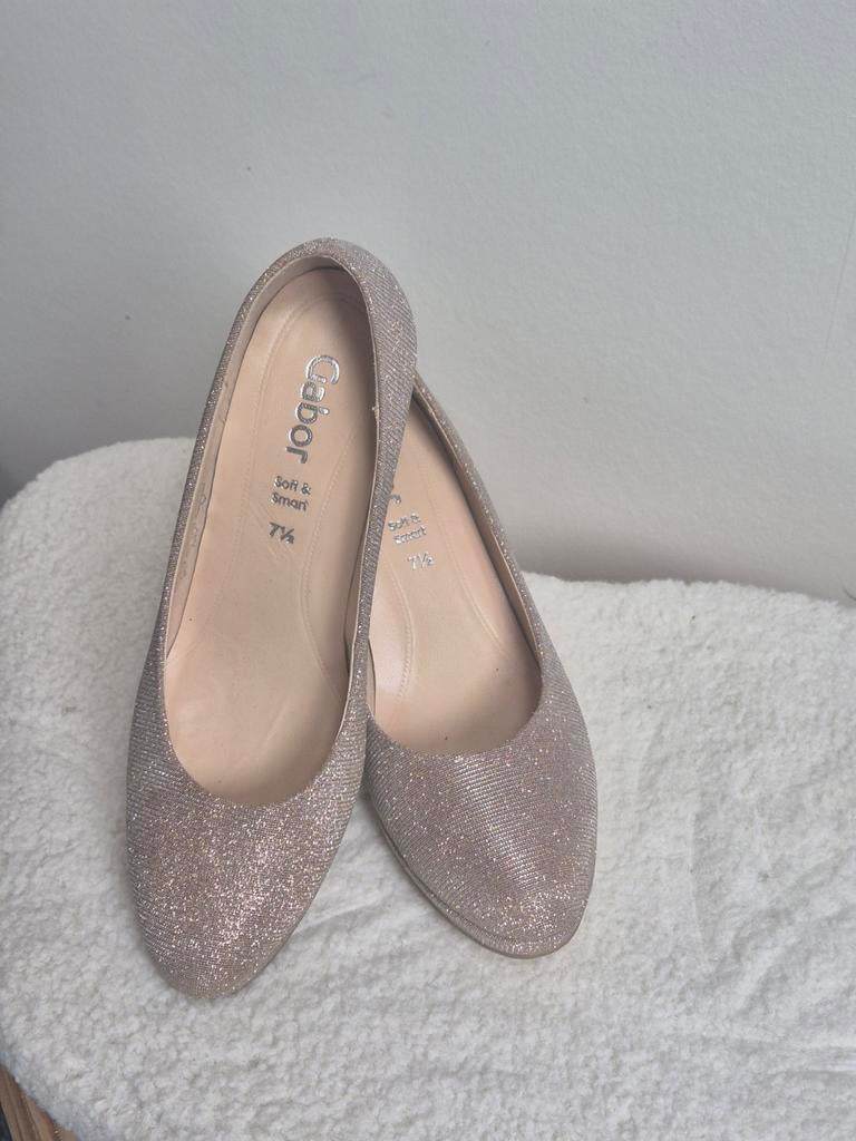 Gabor Pumps Maat 40 - Glitter Champagne, Ophalen of Verzenden