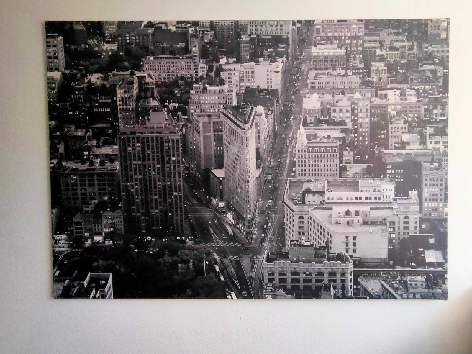 Ikea Flatiron Building New York 200x140, Huis en Inrichting, Woonaccessoires | Schilderijen, Tekeningen en Foto's, Ophalen, Zo goed als nieuw
