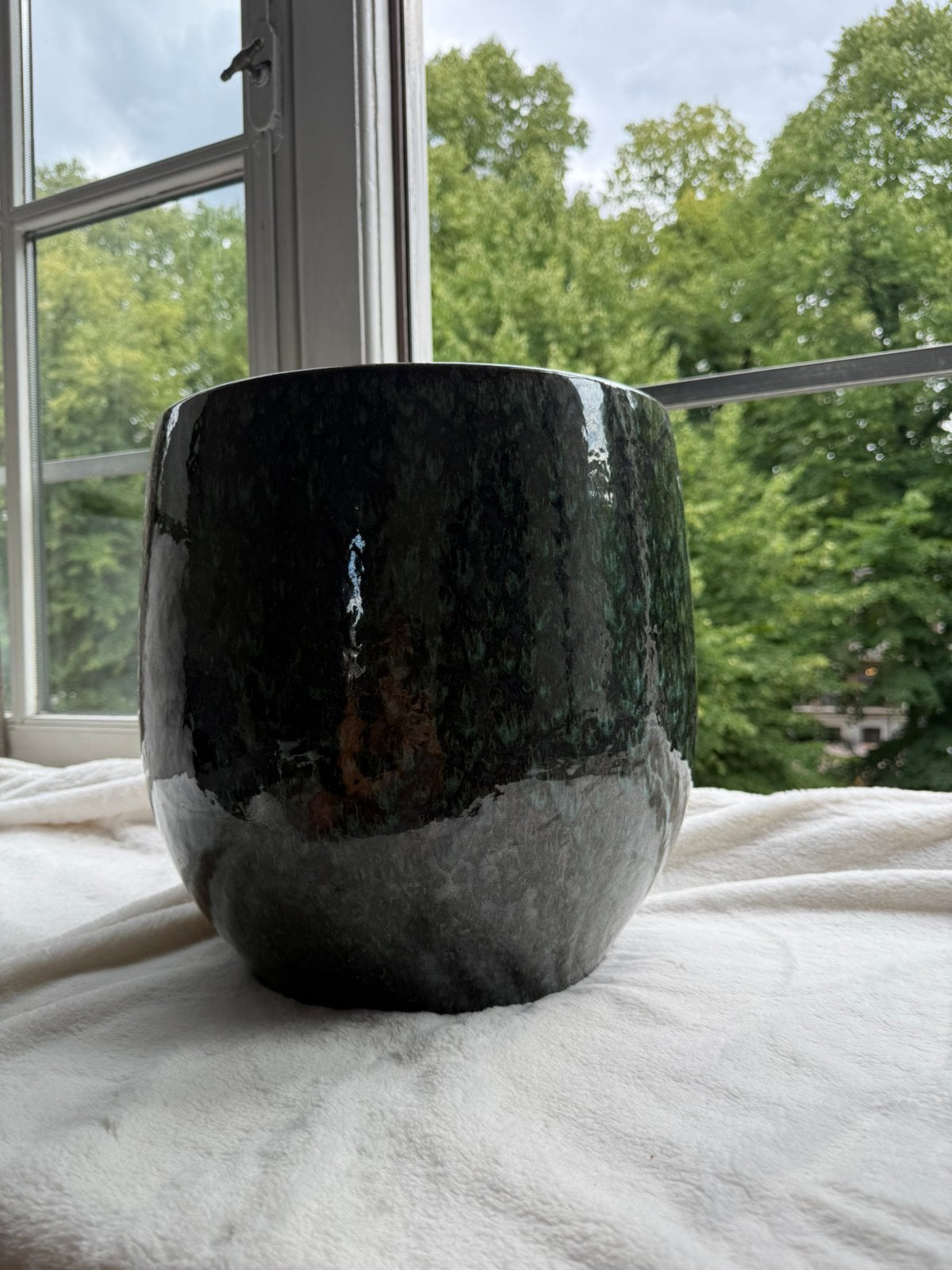 Platenpot van intratuin (binnen), Tuin en Terras, Bloempotten, Ophalen, Rond, Binnen, Zo goed als nieuw