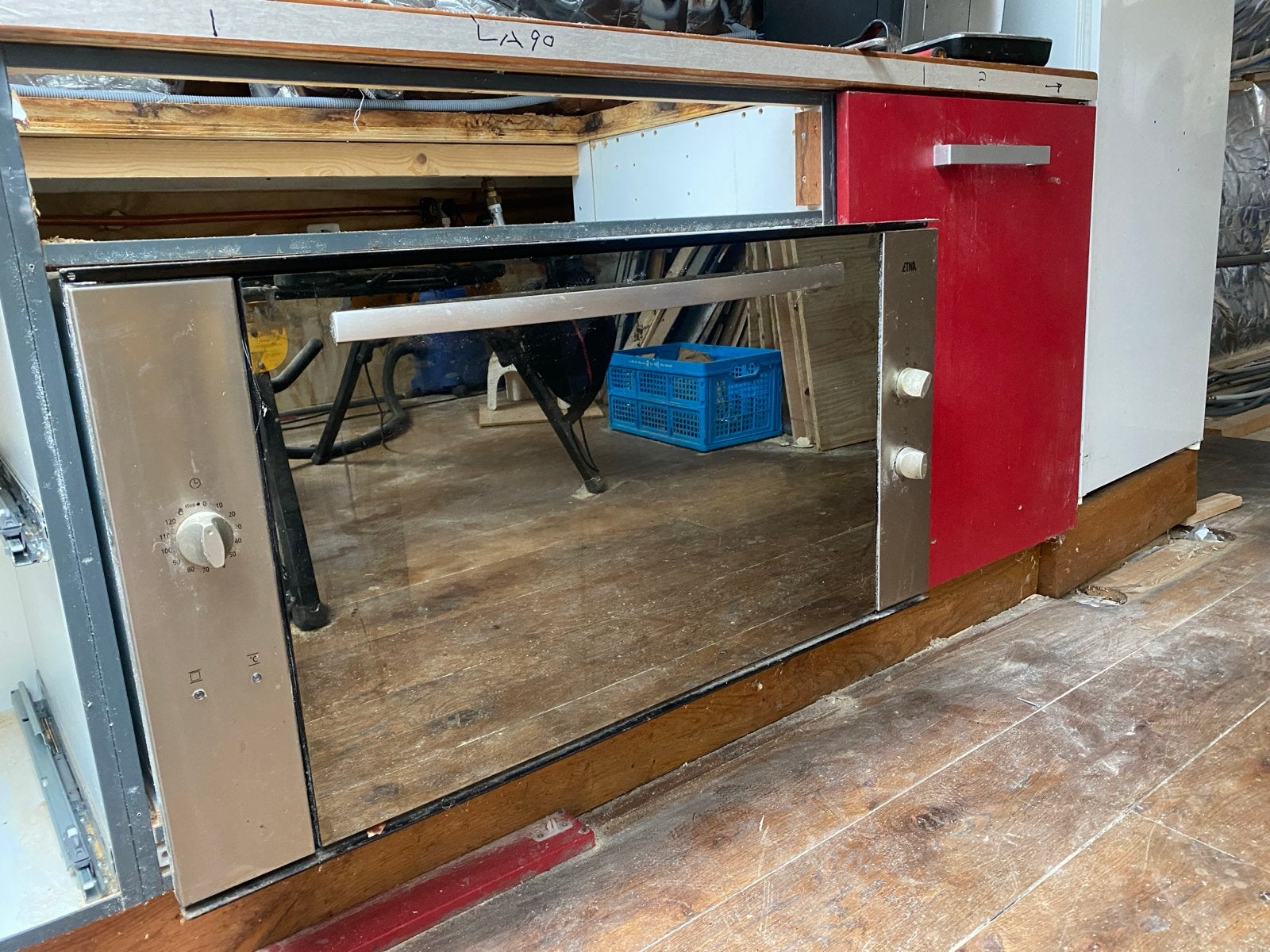 Atag gasfornuis met wokbrander en Etna elektrische oven, Gebruikt, Oven, 60 cm of meer, Ophalen of Verzenden