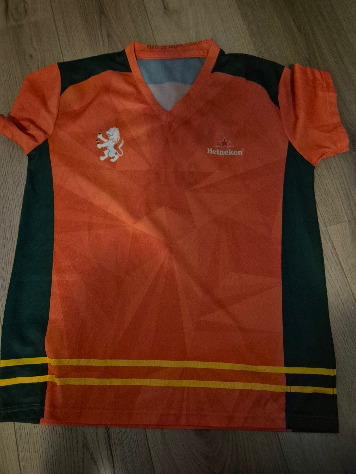 Oranje Heineken voetbalshirt 'Samba 2014', Ophalen, Maat 52/54 (L), Oranje, Zo goed als nieuw