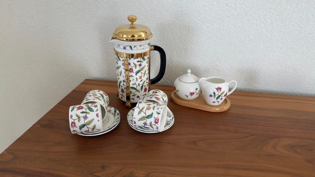 Royal Stafford Koffie/Theeservies met French Press, Ophalen of Verzenden
