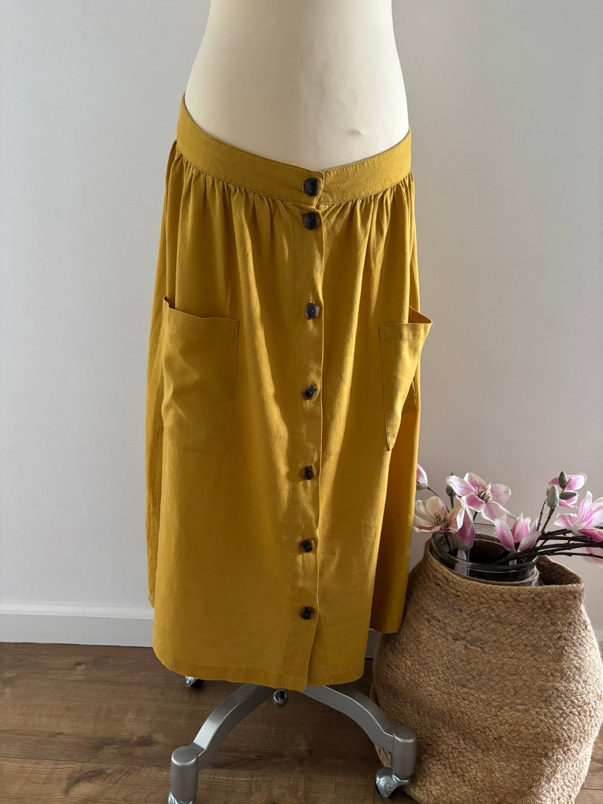 Mooie 3/4 rok maat 42, Kleding | Dames, Geel, Maat 42/44 (L), Ophalen of Verzenden, Gedragen