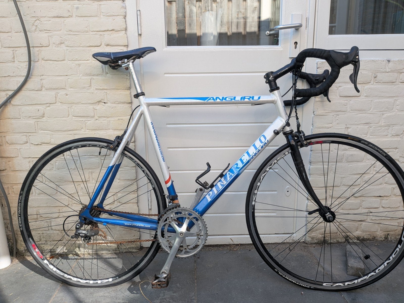 Pinarello Angliru racefiets - Blauw/Wit, Fietsen en Brommers, Fietsen | Racefietsen, Gebruikt, Overige merken, 28 inch, Staal