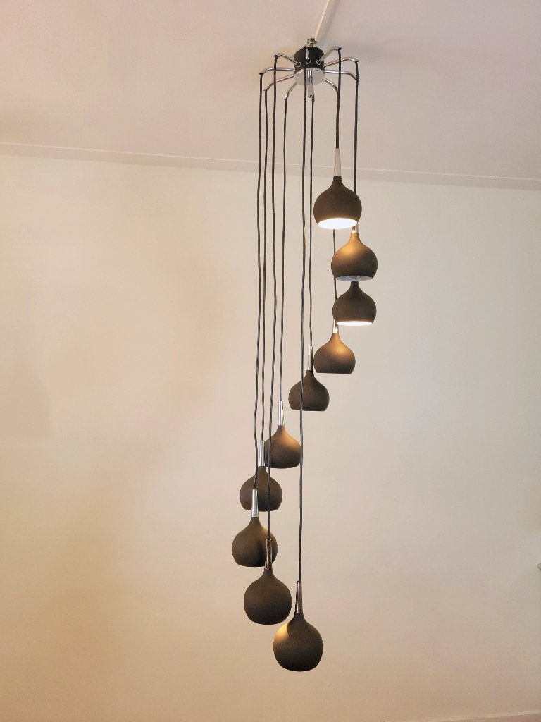 Grote cascade hanglamp, Hans Agne Jakobsson voor AB Makaryd, Huis en Inrichting, Ophalen of Verzenden, Nvt, Vintage design, Mid Century modern