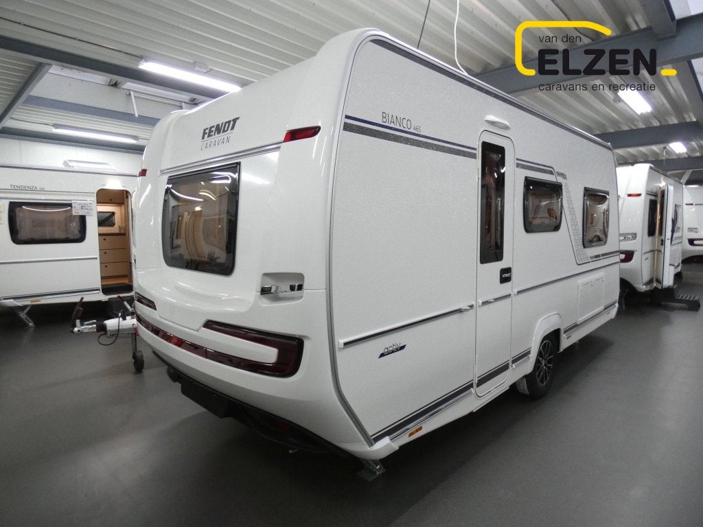 Fendt Bianco Activ 465 SGE Black Edition actiepakket, Caravans en Kamperen, Tot en met 2, Bedrijf, Fendt, 5 tot 6 meter