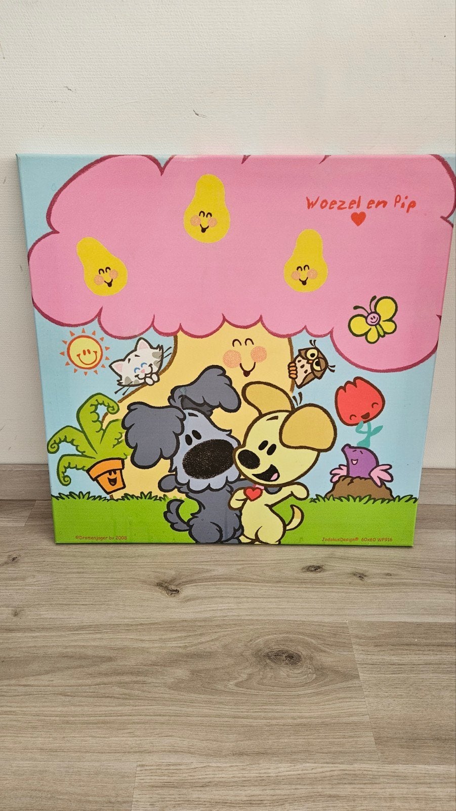Woezel en Pip canvas, Ophalen, Minder dan 50 cm, Gebruikt, Schilderij