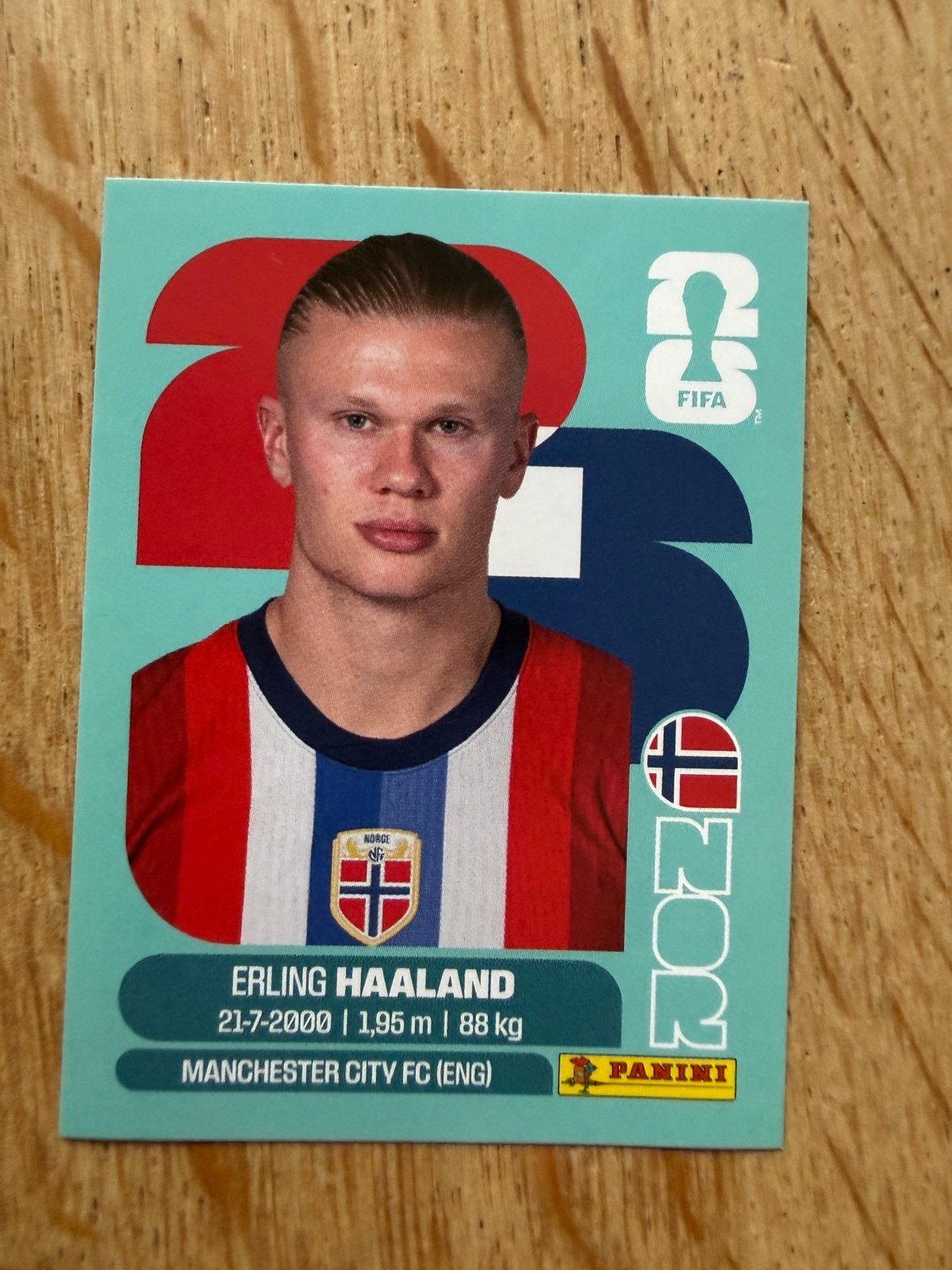 Panini sticker Erling Haaland (Nieuw), Hobby en Vrije tijd, Ophalen of Verzenden, Nieuw, Sticker
