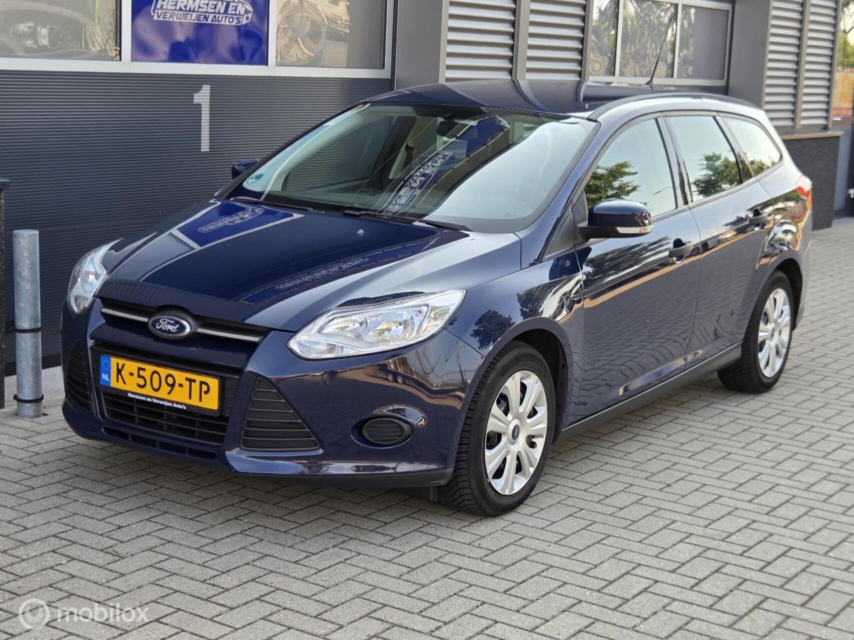 Ford Focus 1.0 EcoBoost 100pk 2014 trekhaak ALL-IN prijs, Auto's, Euro 5, 101 pk, Gebruikt, Blauw