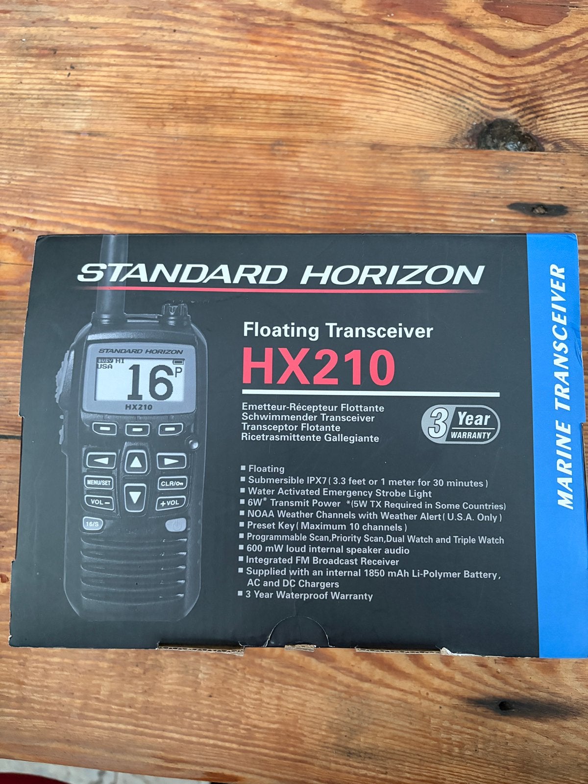 Marifoon standard horizon hx210, Ophalen of Verzenden, Zo goed als nieuw