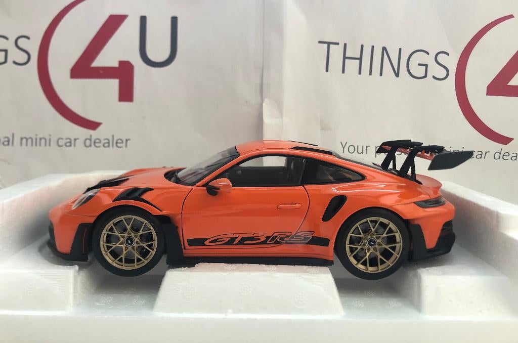 Norev 1:18 Porsche 911 GT3 RS 2022 GT Gulf oranje nieuw, Ophalen of Verzenden, Nieuw, Auto, Norev