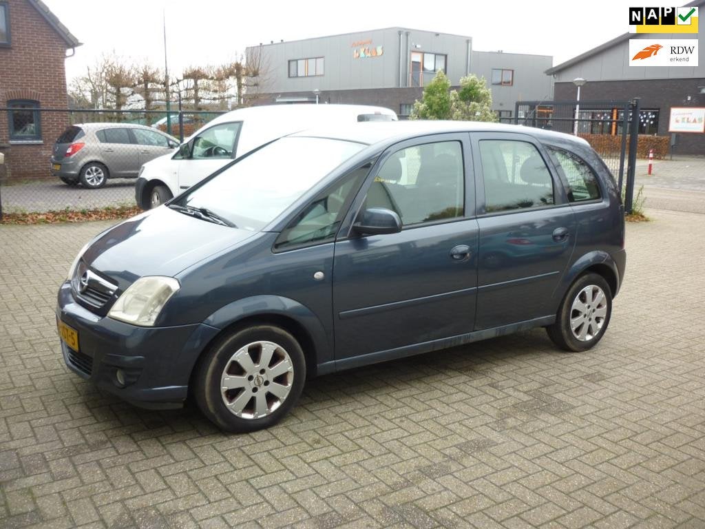 Opel Meriva 1.6-16V Cosmo apk!+ kleine beurt navigatie leuke, Auto's, Voorwielaandrijving, 15 km/l, 4 cilinders, Leder en Stof