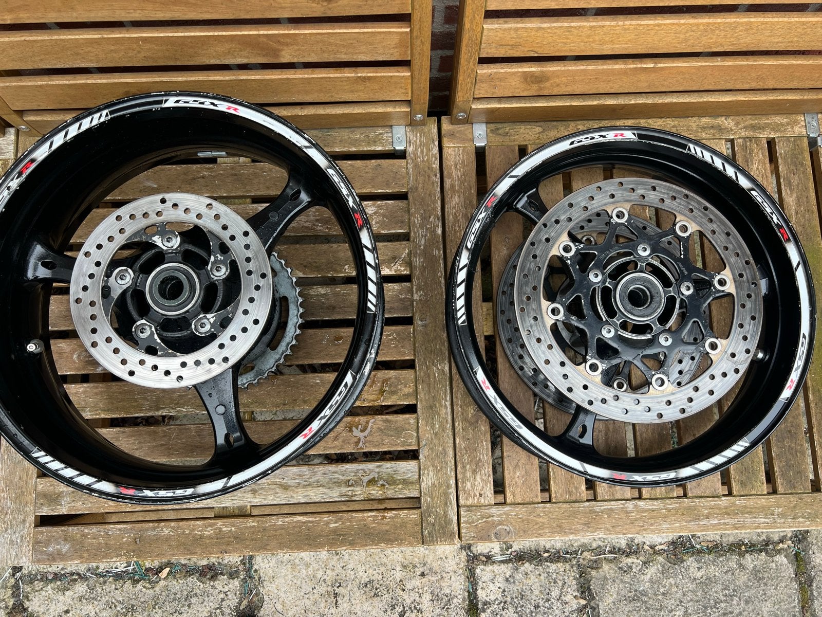 Suzuki GSX-R Velgen, Brembo remblokken en remschijven, Motoren, Ophalen of Verzenden, Gebruikt