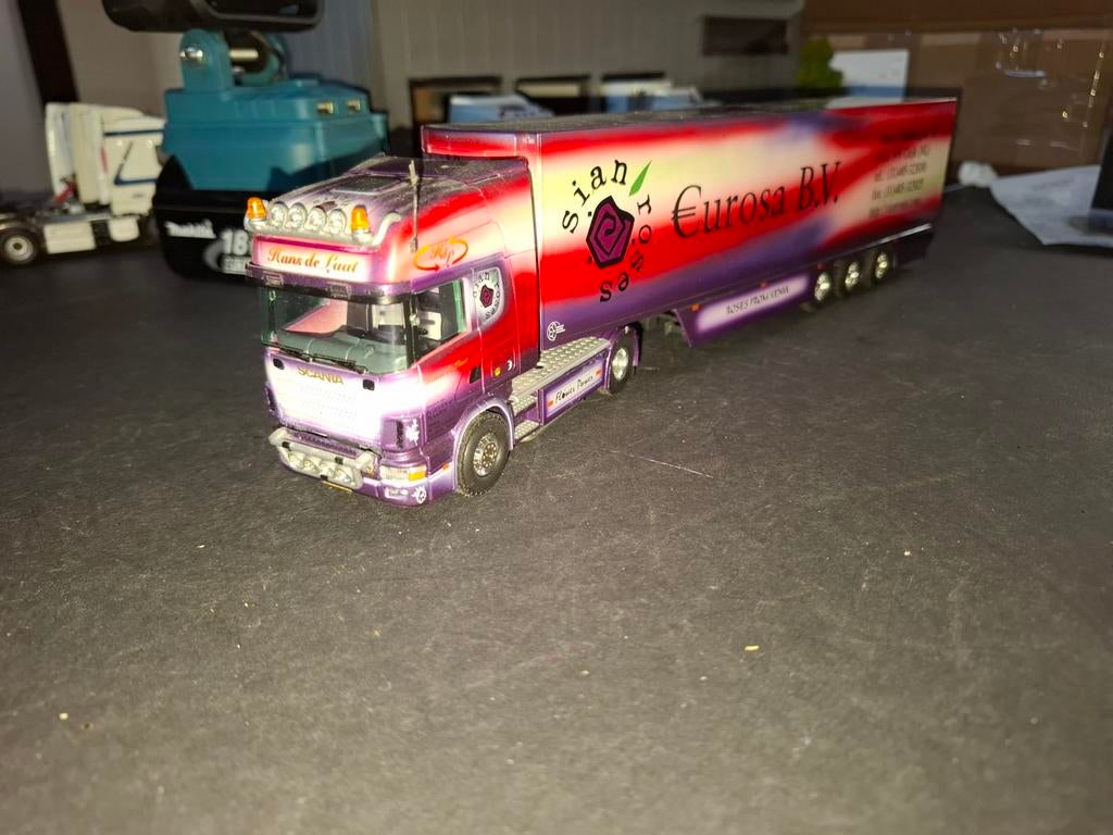 Scania Eurosa bv, Hobby en Vrije tijd, Modelauto's | 1:50, Ophalen of Verzenden, Zo goed als nieuw, Bus of Vrachtwagen, Tekno