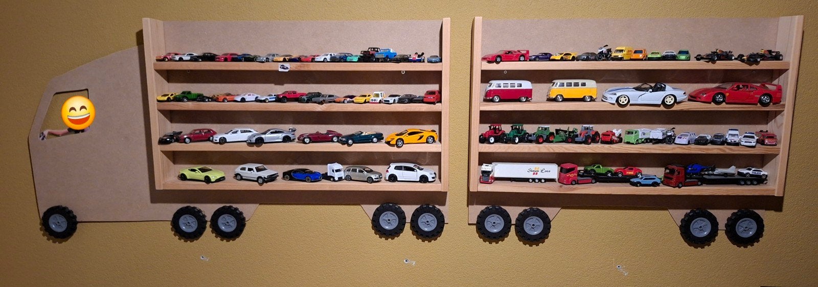 Wandrek voor speelgoedauto's/modelauto's, Ophalen