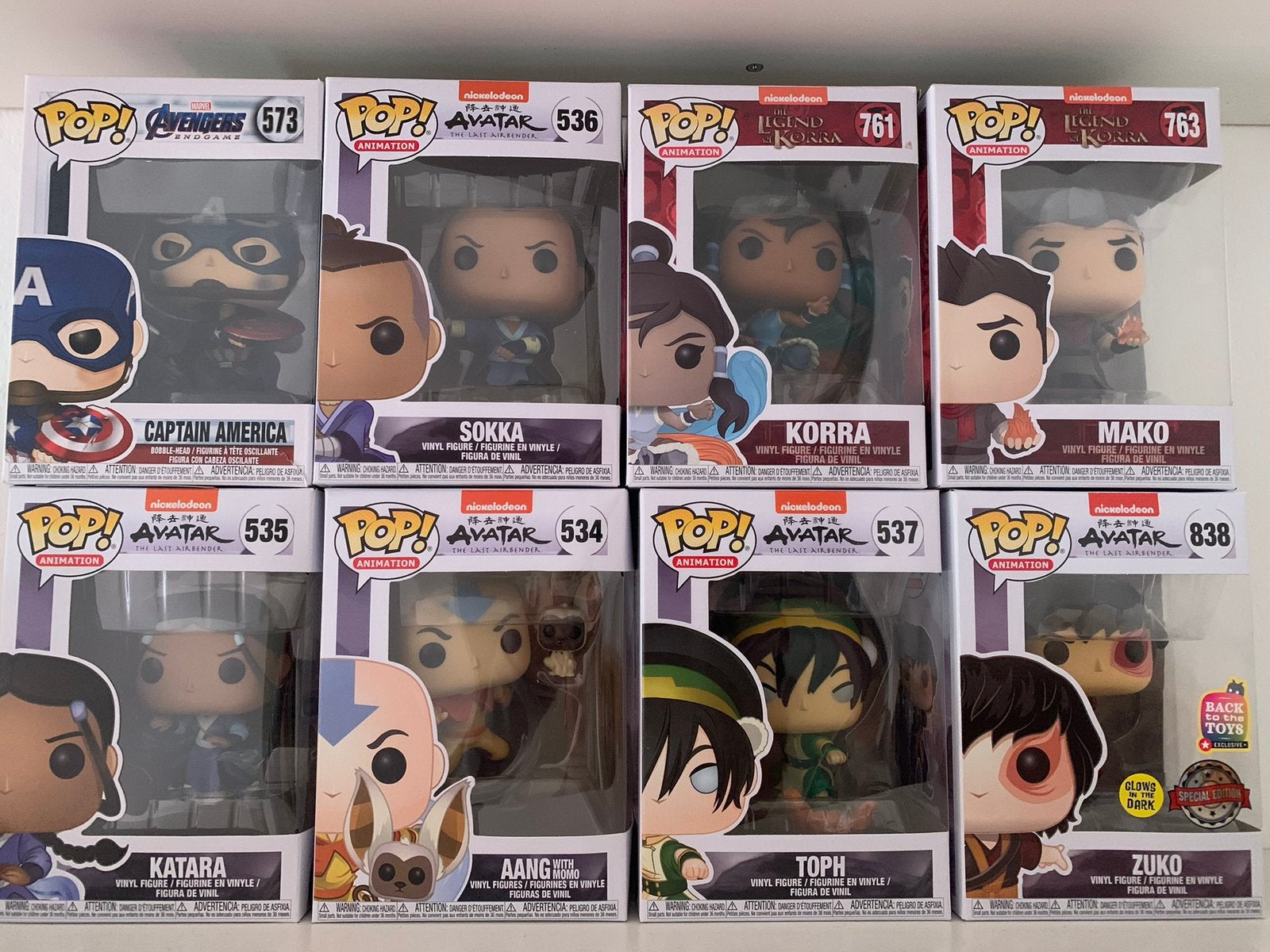 Funko pop avatar the last airbender & legend of korra, Ophalen of Verzenden, Zo goed als nieuw