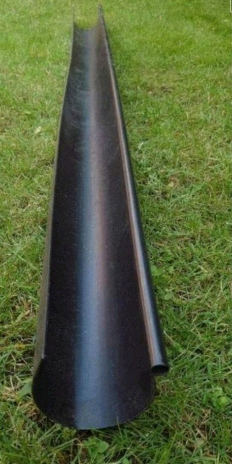 Dakgoot 159,5cm lang x 9cm doorsnede, pvc, bruin, Ophalen, Pvc, Zo goed als nieuw, Minder dan 2 meter