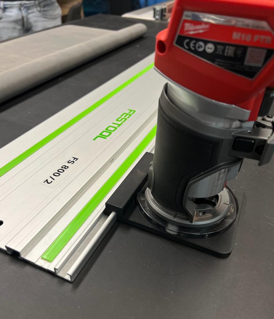 Router guide voor geleiderail M18, Ophalen of Verzenden, 1200 watt of meer, 30 tot 70 mm