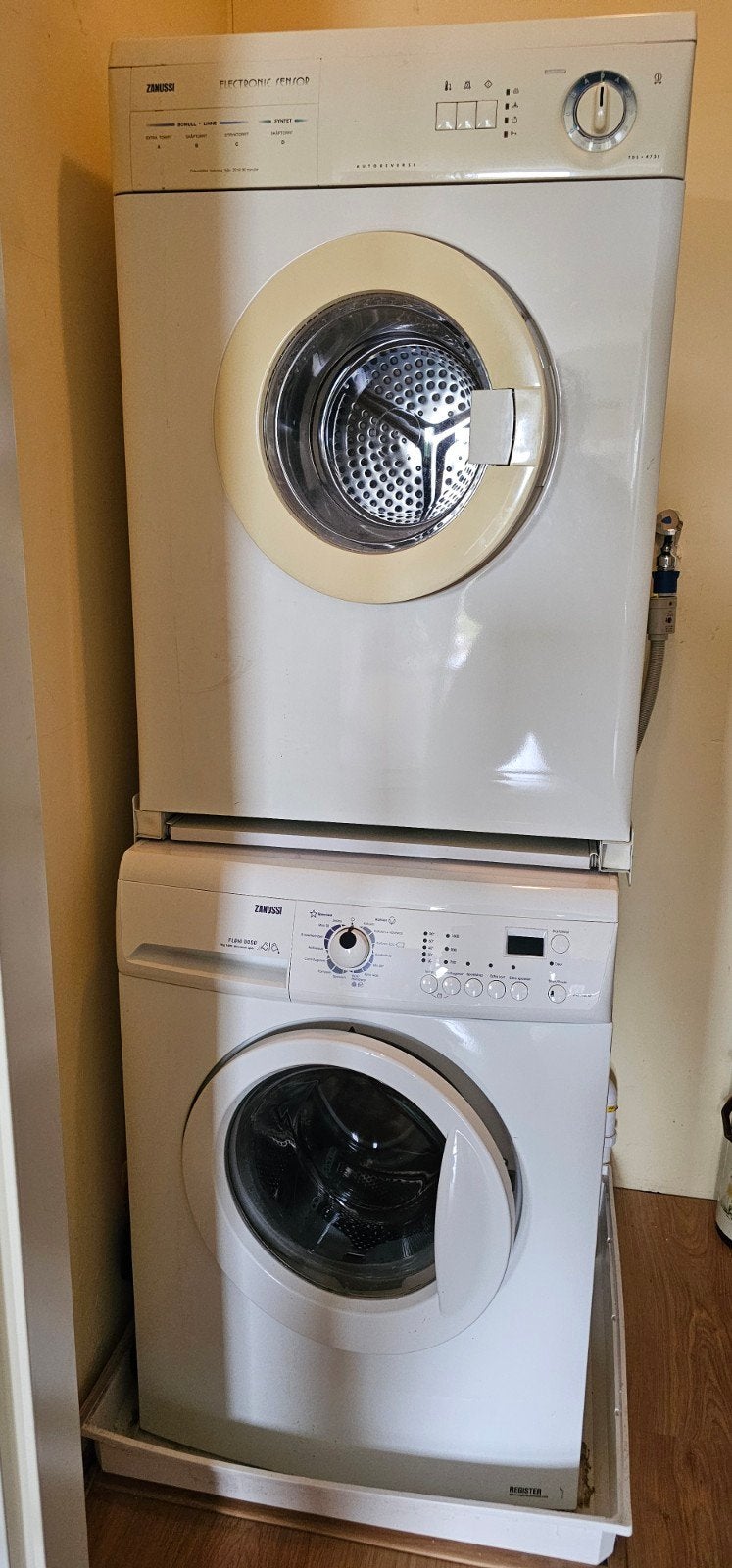Mooie Zanussi wasmachine en droger, Ophalen, 6 tot 8 kg, Gebruikt, 1600 toeren of meer