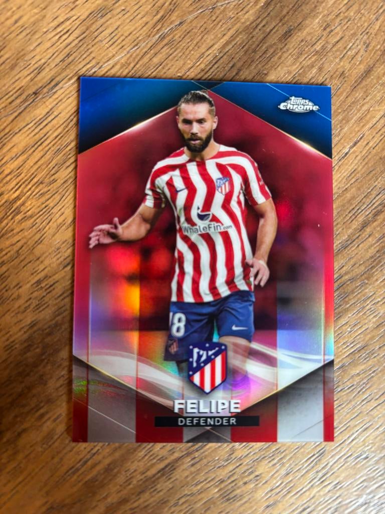 Felipe Topps Chrome Champions League Kaart Atlético Madrid, Hobby en Vrije tijd, Stickers en Plaatjes, Ophalen of Verzenden, Zo goed als nieuw