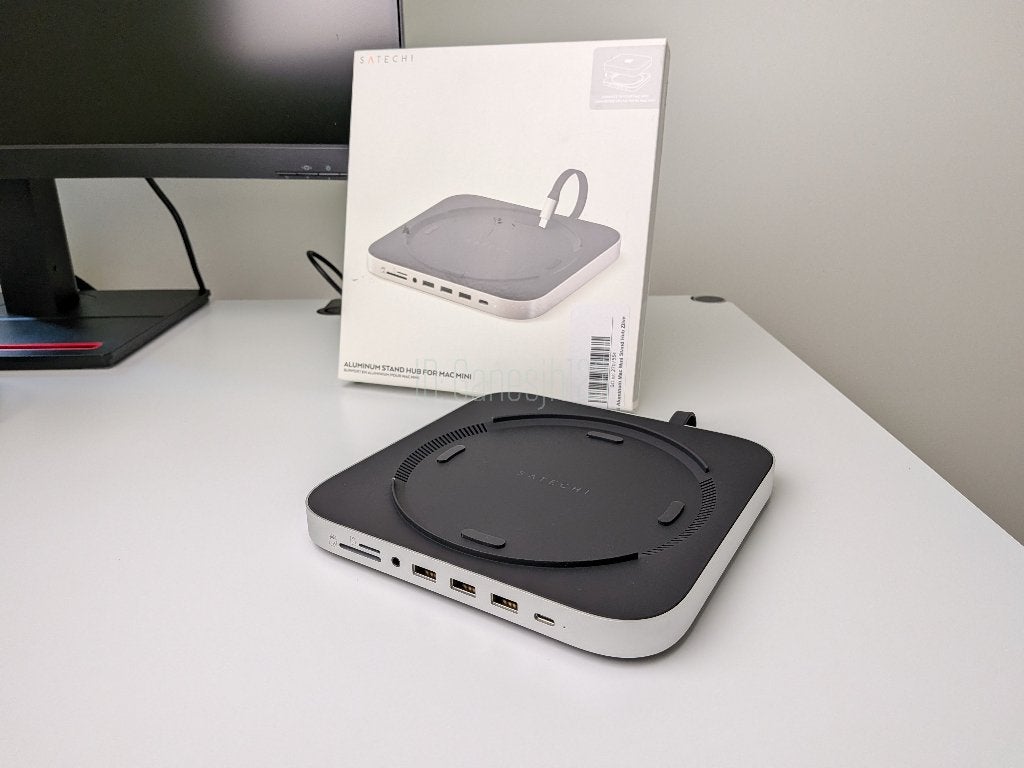 Satechi Type-C Aluminum Stand & Hub voor Mac mini, Laptop, Info@gt-direct.nl, Satechi, Zo goed als nieuw