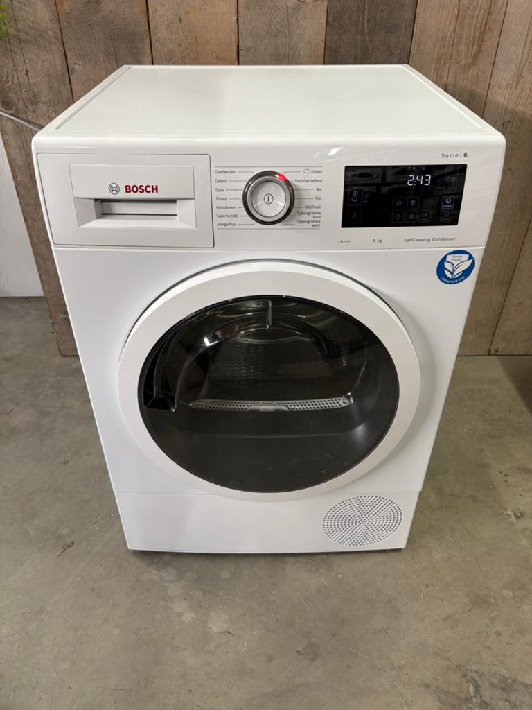 Bosch Serie 6 8kg Warmtepompdroger, Witgoed en Apparatuur, Wasdrogers, Refurbished, Overige typen, Voorlader, 8 tot 10 kg, Minder dan 85 cm