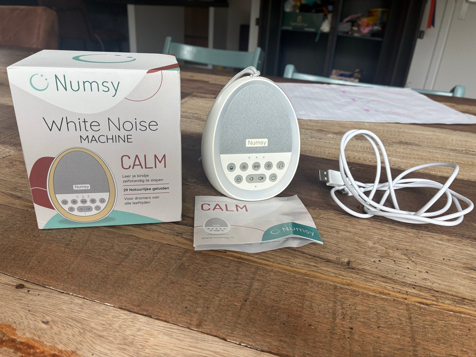 Numsy White Noise Machine Calm - Slaaptrainer, Ophalen of Verzenden, Zo goed als nieuw