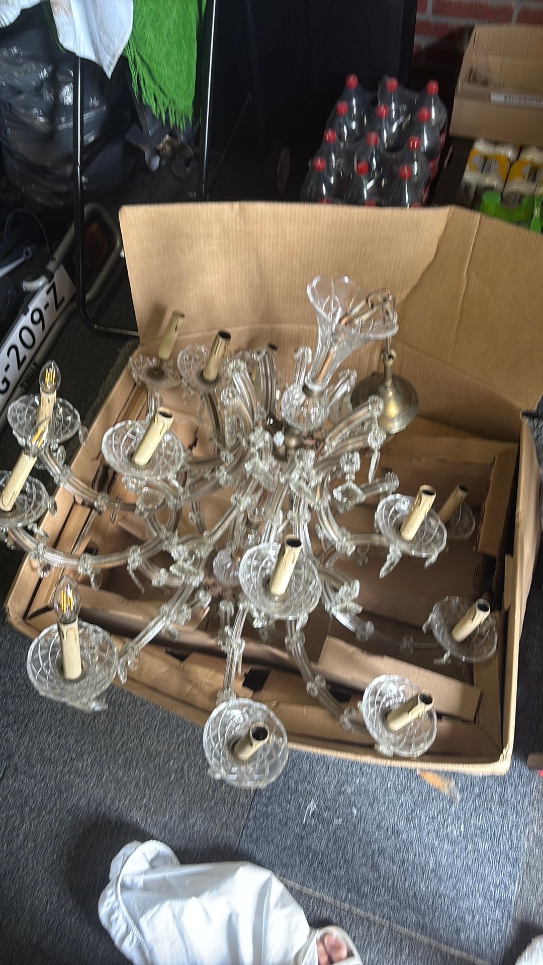 Kroonluchter kristal, Antiek en Kunst, Antiek | Glas en Kristal, Ophalen