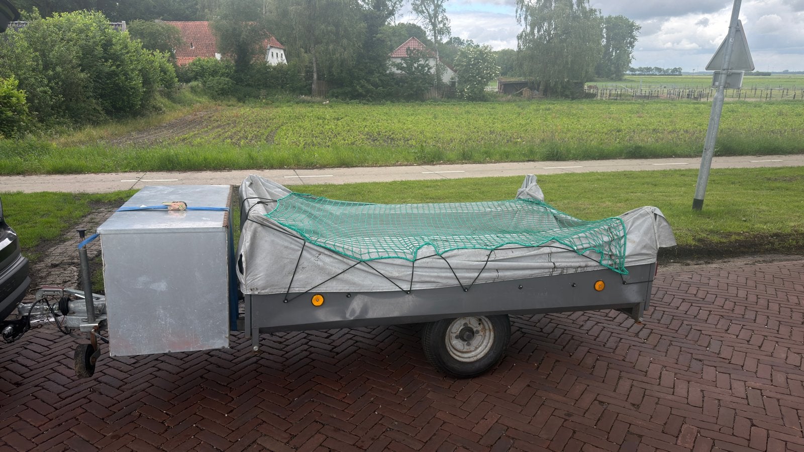 Aanhanger bagagewagen / oude vouwwagen - Veel opbergruimte, Ophalen, Gebruikt