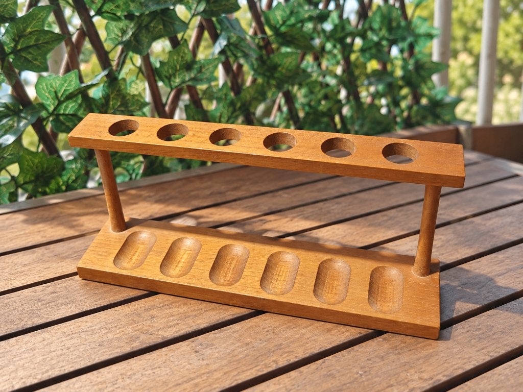 Houten pijpenrek voor 6 pijpen, Ophalen of Verzenden, Zo goed als nieuw, Overige typen