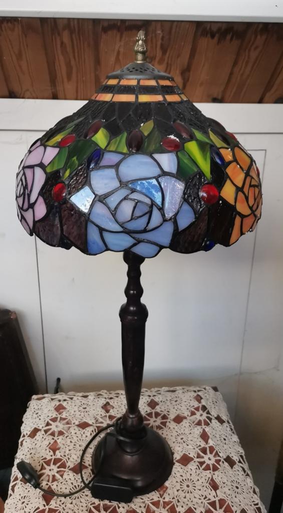 Prachtige Tiffany tafellamp, Ophalen of Verzenden, Zo goed als nieuw, 50 tot 75 cm