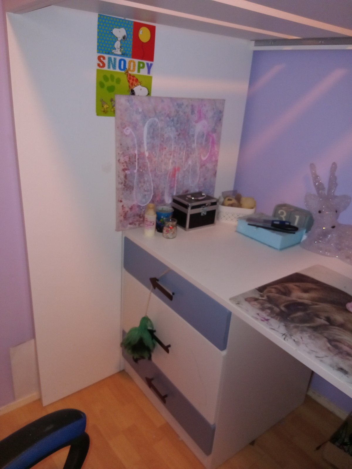 tiener hooogslaper, Ophalen, Gebruikt, Eenpersoons, 160 tot 180 cm