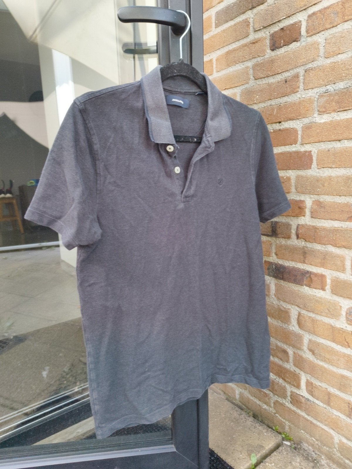 Licht gedragen antraciet heren polo shirt maat M, Kleding | Heren, Polo's, Maat 48/50 (M), Jack&Jones, Ophalen of Verzenden, Grijs