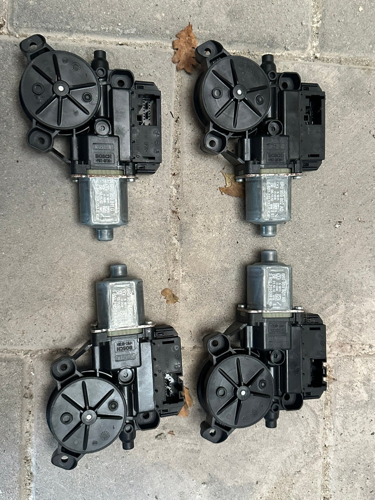 4 stuks VW Polo 6R Elektrische Raam Motor, Auto-onderdelen, Ophalen of Verzenden, Gebruikt, Volkswagen