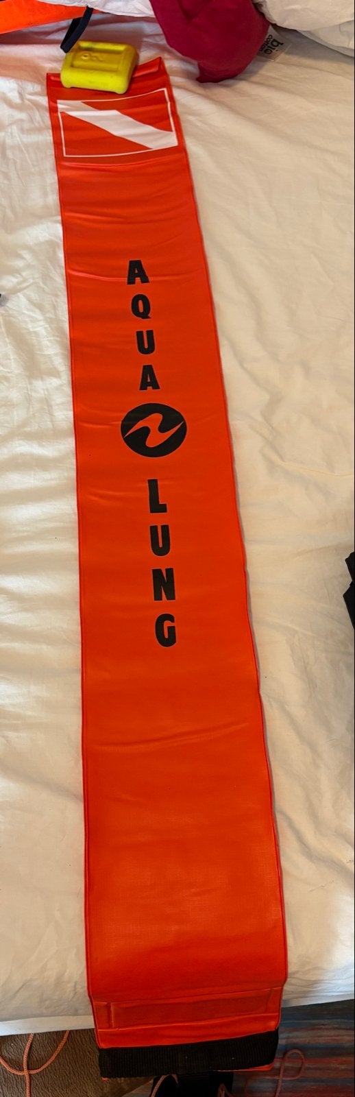 Aqualung Duikboei - Oranje, Opvouwbaar, Ophalen of Verzenden, Gebruikt, Overige typen