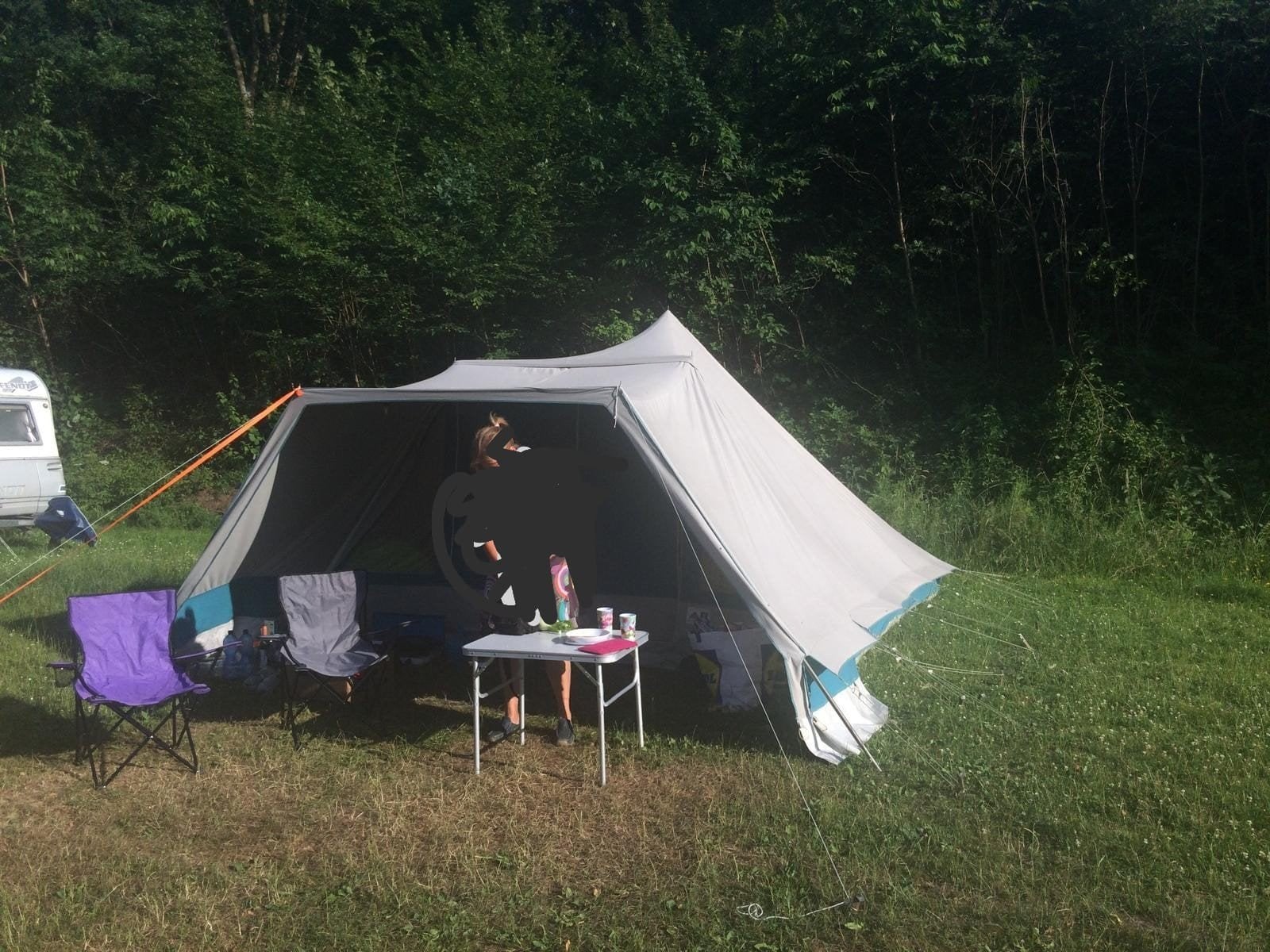 grote katoenen tent, ten cate, Caravans en Kamperen, Tenten, Ophalen, Gebruikt, Tot en met 4