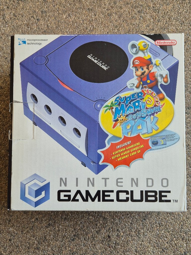 MARIO SUNSHINE  pak, Spelcomputers en Games, Spelcomputers | Nintendo GameCube, Paars, Ophalen of Verzenden, Met 1 controller
