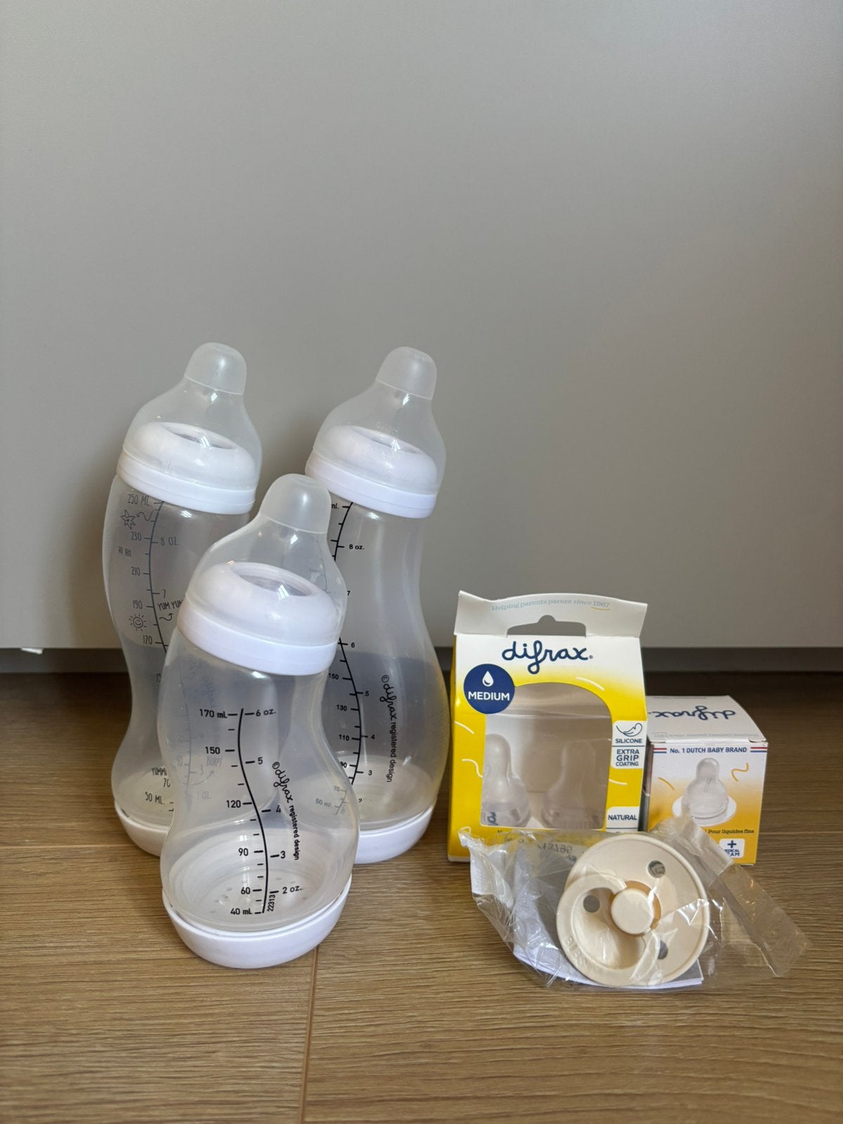 Difrax S-fles pakket (3x fles) + extra spenen & BIBS speen, Ophalen of Verzenden, Zo goed als nieuw, Overige typen