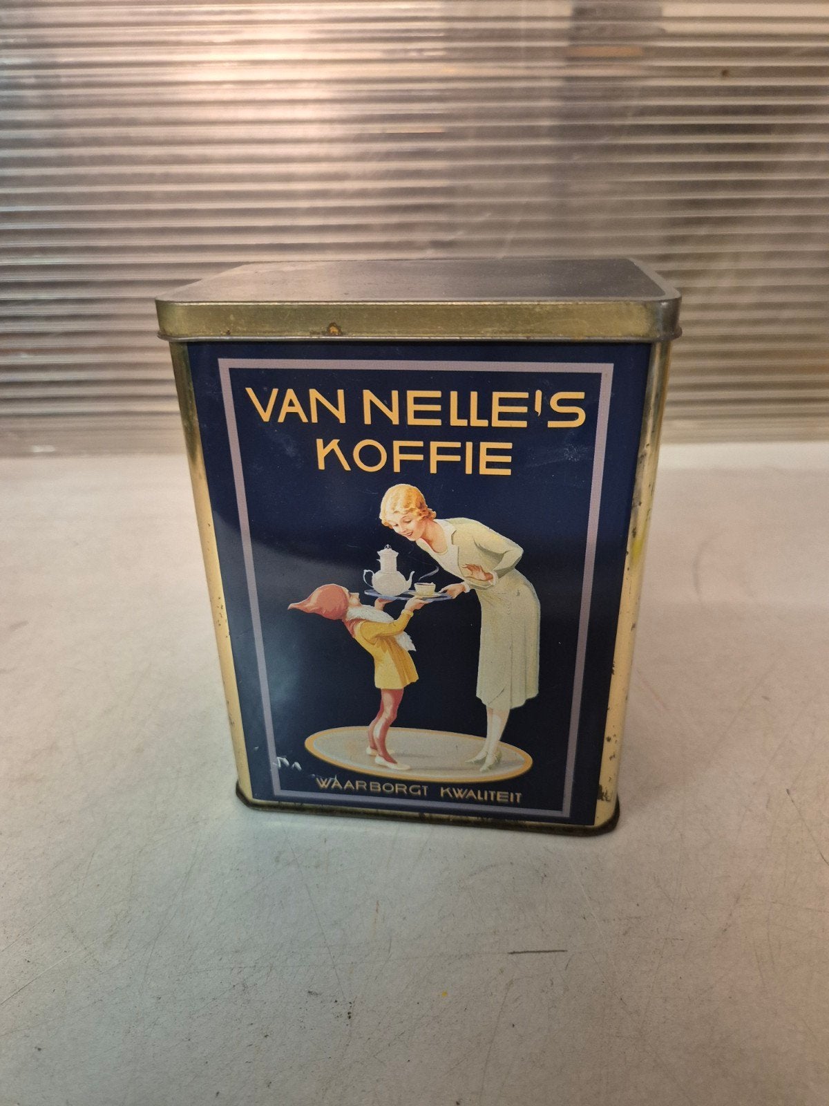 van nelle's koffie blik piggelmee, Verzamelen, Blikken, Ophalen of Verzenden, Gebruikt, Koffie, Van Nelle