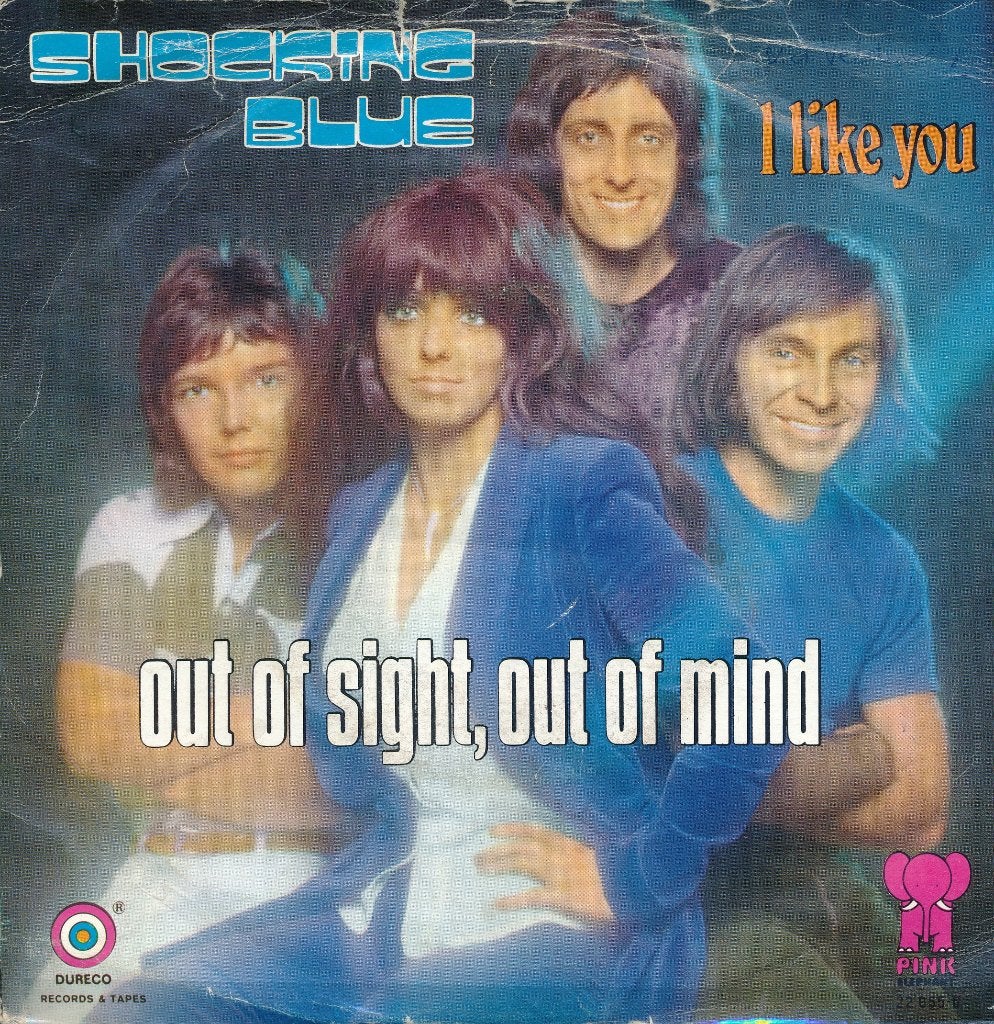 068 Shocking Blue - Out of sight, out of mind (1971), Ophalen of Verzenden, Gebruikt, 7 inch, Pop